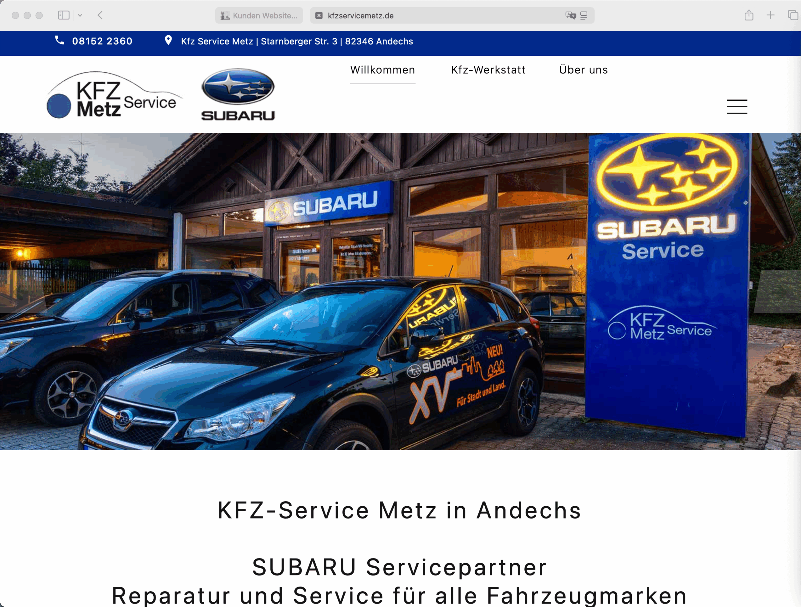 KFZ-Service Metz in Andechs