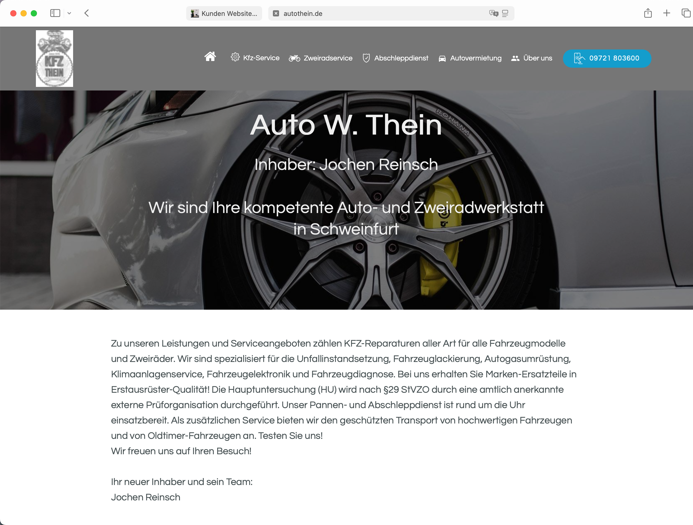 Auto W. Thein Inhaber: Jochen Reinsch